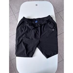 Northyard Men's Athletic Shorts Size 3xL Elastic Waist Black Zipper Pockets